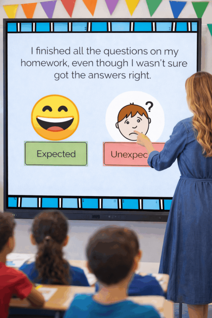 This is one of those activities I keep bookmarked because it just works. These expected and unexpected behavior Boom Cards are perfect for quick discussions, whole-class modeling, or small groups when you need kids to actually think about their choices.