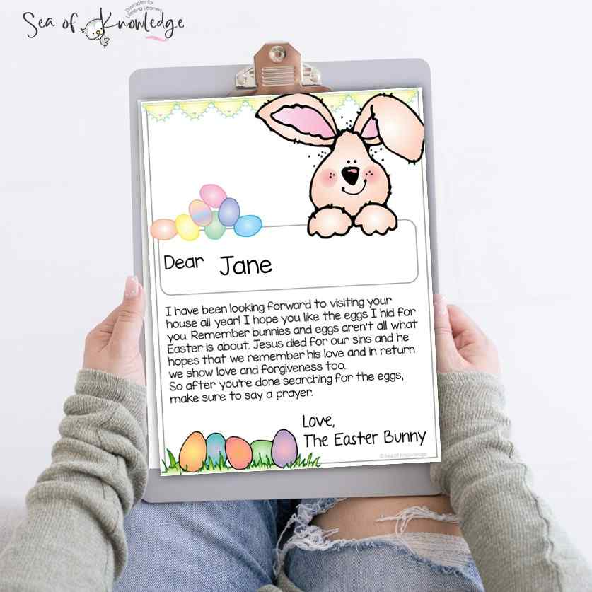 Easter is just around the corner, and if you have kids in your life, then you know that the Easter Bunny is a beloved symbol of the season. This super cute Easter bunny letter template word printable will be perfect for your students or kids at home!