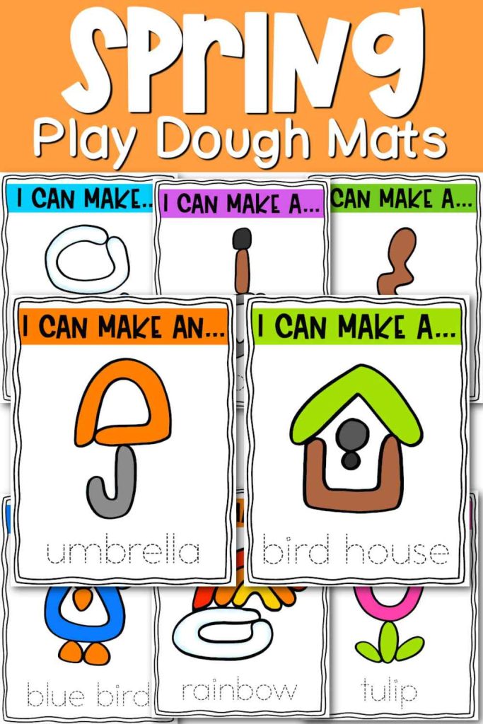 Kids will LOVE these printable Spring playdough mats free printable file. Have you picked up all of our free play dough mats from the post below? Fine motor activities are absolutely essential for kids.