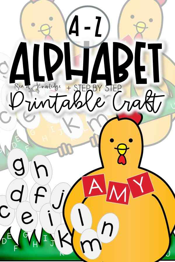 Are you a teacher or a parent looking for a fun and educational way to help young children learn the letters of the alphabet? Look no further than these cute alphabet craft worksheets with a chicken farm theme!