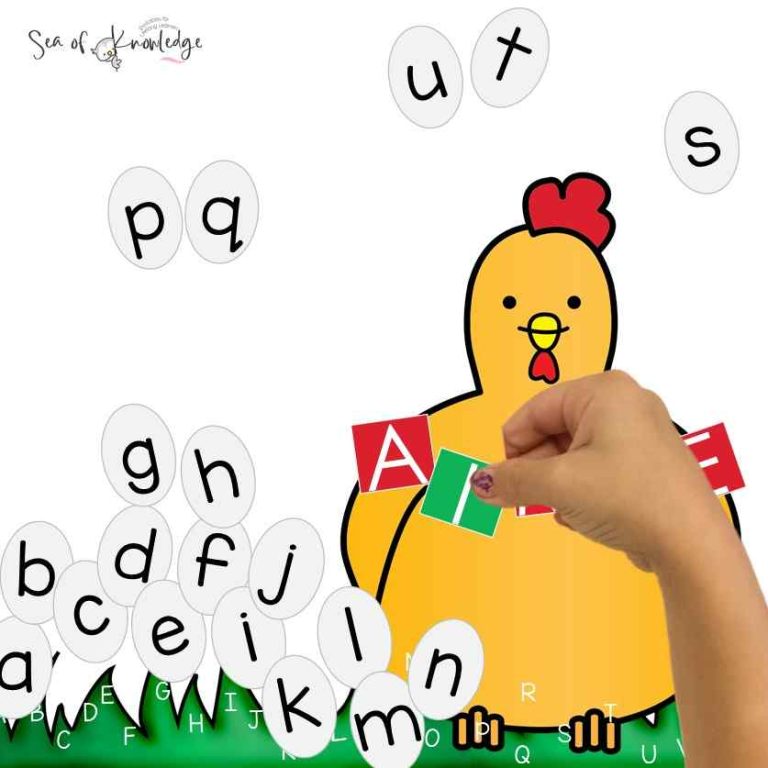 Alphabet Craft Worksheets Chicken Farm Theme