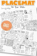 Farm Placemats Kids Printable Pack