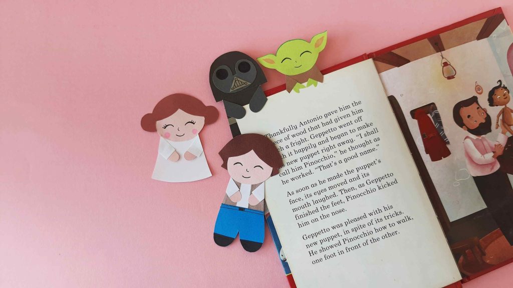 Are you a Star Wars fan looking for a fun and easy craft to do on a rainy day? Look no further than these printable Star Wars characters bookmarks featuring some of your favorite Star Wars characters!