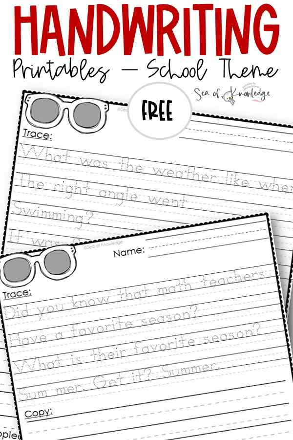 As a parent or teacher, you may be on the lookout for fun and engaging ways to help your students or children improve their handwriting skills. These free handwriting sheets can be a great tool for this purpose, but sometimes it can be challenging to find ones that are both educational and entertaining. 