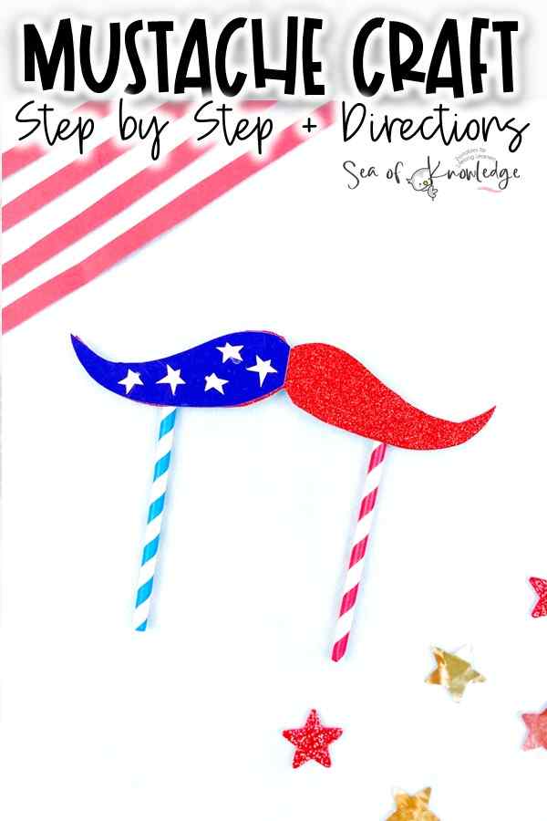 Are you looking for a fun and patriotic craft to celebrate American holidays like Memorial Day, Independence Day, and Labor Day? These super cute Red White and Blue Crafts are perfect! Look no further. In this blog post, we'll walk you through a step-by-step tutorial on creating a unique and exciting mustache topper craft that showcases the red, white, and blue spirit. 