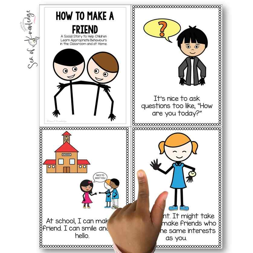 Discover the power of social stories in helping young children develop essential friendship skills. Download a 55 page set of printable activities and a social story on making friends. Explore how simple text and engaging visuals can guide children through social situations, foster appropriate behaviors, and navigate the complexities of making friends. Download free social story templates and learn effective strategies to support children's social development, including those with special needs. Unlock the potential of social stories to cultivate lifelong skills and positive relationships.