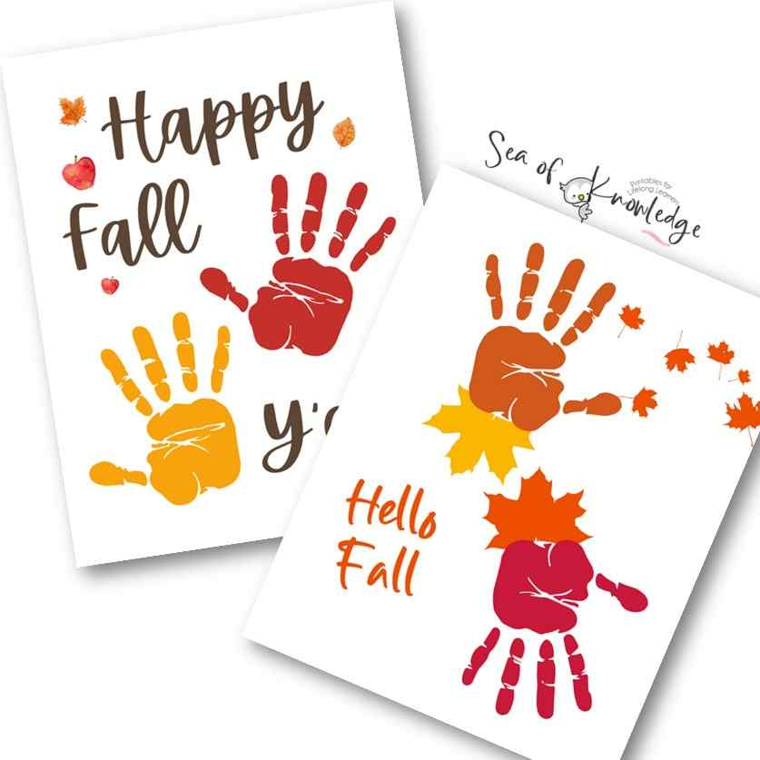 Unleash your child's creativity this fall season with our printable handprint fall crafts set! Each page features sample posters and empty templates, allowing young artists to create vibrant fall-themed designs using their own handprints. Nurture fine motor skills, explore the magic of autumn, and enjoy bonding moments with the family. Perfect for display or gifting, these versatile and easy-to-use templates will add a touch of autumn enchantment to your home or classroom. Download now for endless crafting fun! Digital PDF file included.