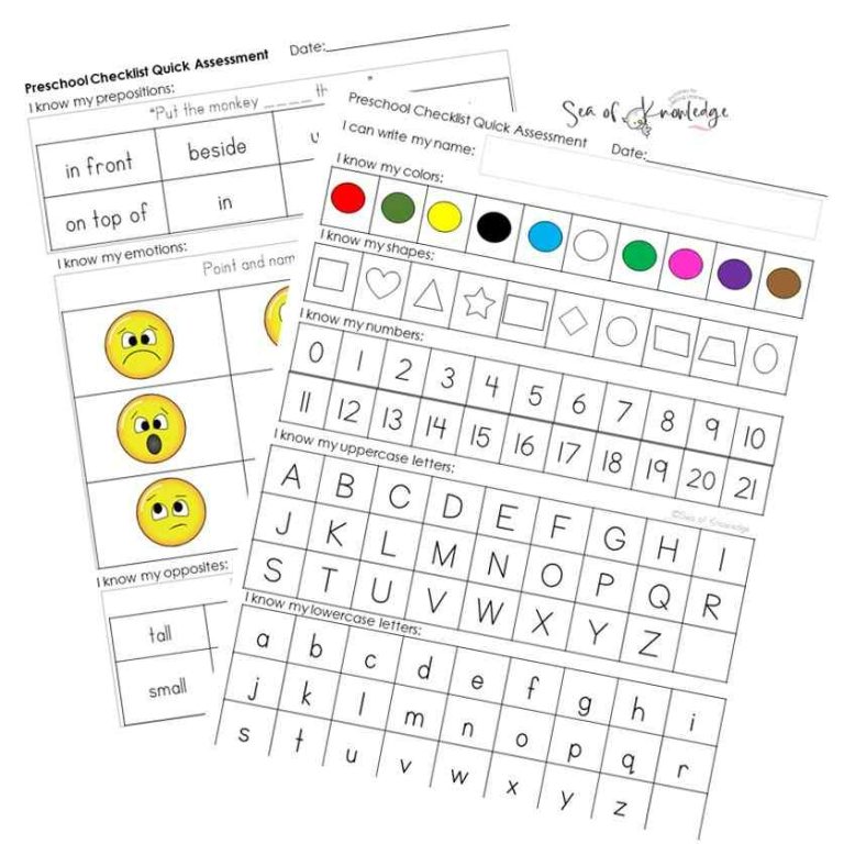 Kindergarten Readiness Assessment: A Comprehensive Binder for Preschool Kids