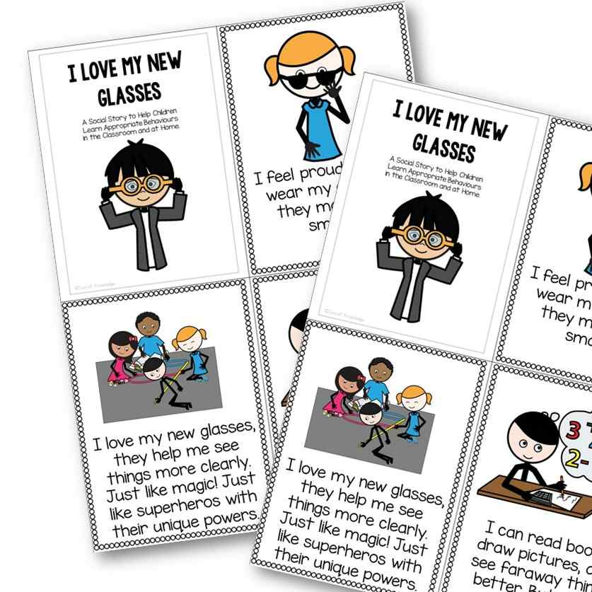 Wearing glasses can be a big adjustment for children, but it is crucial to their overall well-being and development. Using a wearing glasses social story can really help turn things around! 