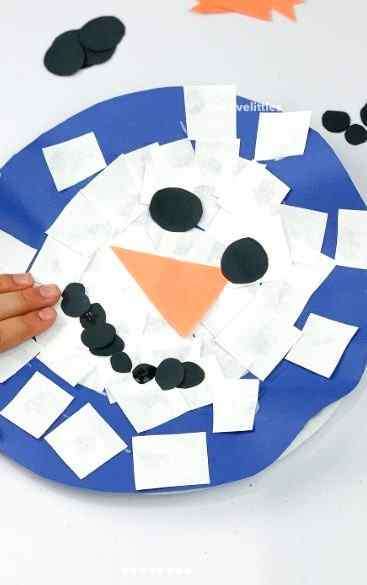 oin the winter crafting fun with this Build a Snowman Torn Paper Craft! This hands-on activity not only fuels creativity but also enhances fine motor skills as little ones tear and arrange paper to construct their frosty friends.