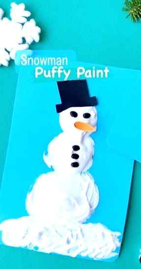 This "Puffy Paint Snowman" craft – a fluffy and fun project for teachers and parents alike! Watch as your kids turn a blank canvas into a snowy masterpiece using puffy paint. It's not just a craft; it's a sensory adventure that adds a touch of magic to winter learning. ⛄Suitable for all ages, this puffy paint snowman craft is not just about creating art; it's about creating memories. Let's add a fluffy touch to winter together!