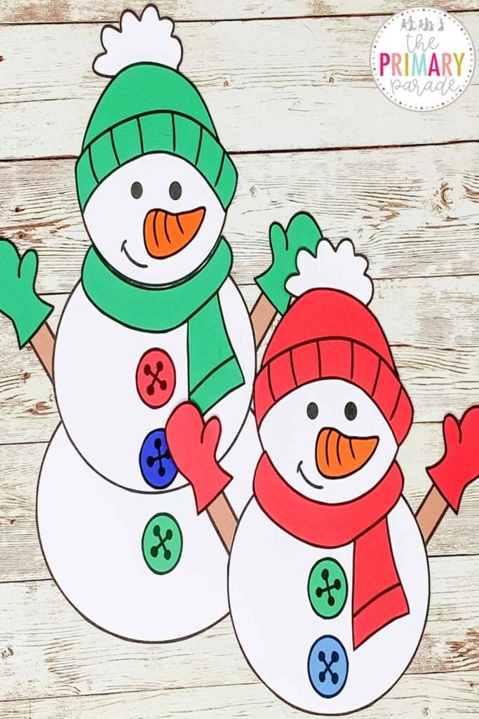 Dive into the enchanting world of these Snowmen at Night Craft – a magical mix of creativity and winter wonder. Let your little ones explore their artistic side as they craft whimsical snowmen scenes.