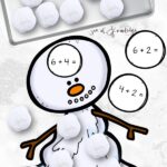 Looking for engaging addition games for kindergarten? See 12 addition games plus the new and free Melting Snowman Cards activity which is a winter-themed delight! Kids solve snowball equations and watch their answers come to life by placing cotton balls on the snowman. It's hands-on math that's both fun and educational!