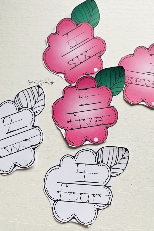 Are you looking for a fun and educational way to teach your kids counting? These printable counting cards featuring flowers are hands-on, involve plastic links and tracing numbers!