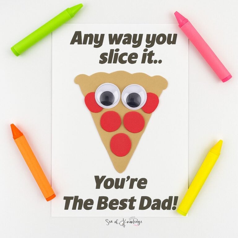 Easy Father’s Day Pizza Craft for Preschoolers [Cutest Craft Ever]