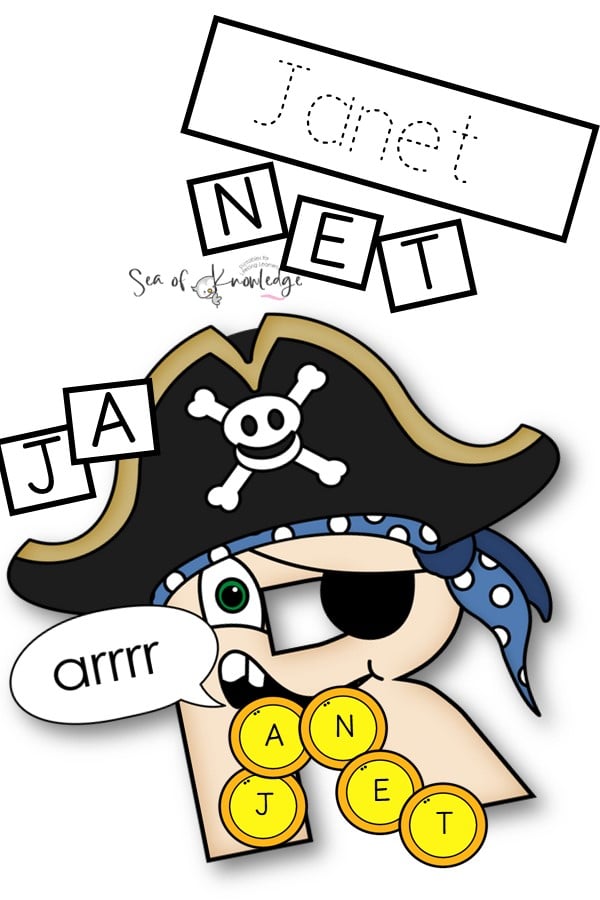 Yarrr, Me Hearties, It's Name Craft Time! This is a must-do for little pirates. I've created a printable R pirate name craft template featuring a cute pirate and their essential accoutrements – an eye patch, a hat, and maybe even a parrot. Well, you can add the parrot.