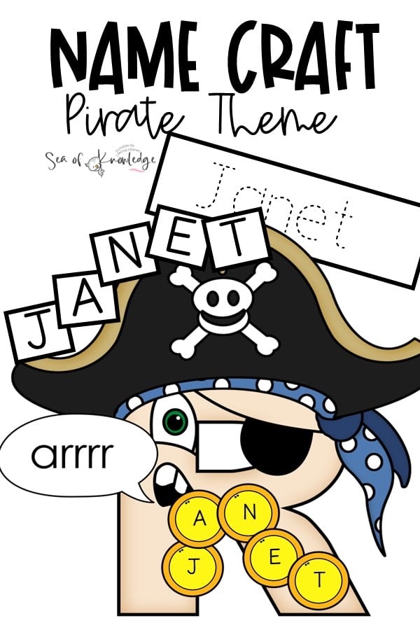 Yarrr, Me Hearties, It's Name Craft Time! This is a must-do for little pirates. I've created a printable R pirate name craft template featuring a cute pirate and their essential accoutrements – an eye patch, a hat, and maybe even a parrot. Well, you can add the parrot.