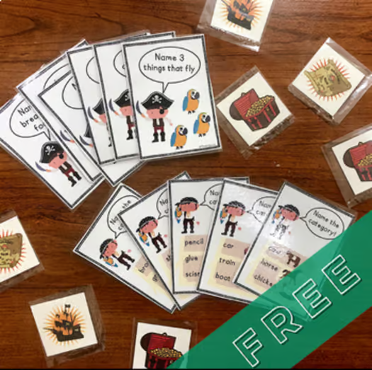 category sort activity speech