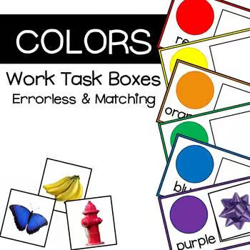 Looking for a hands-on way to reinforce color matching with zero prep? This Color Matching Work Task is an errorless activity designed to promote independence and visual perception. 