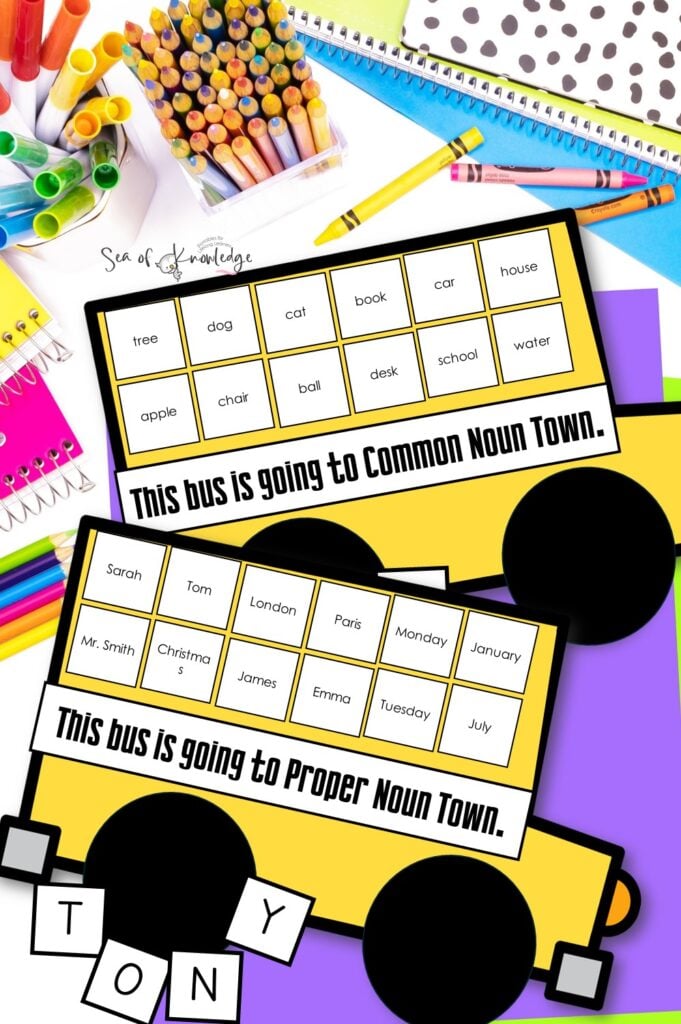 These proper noun lesson ideas are sure to engage your kids! Grab your free template inside!