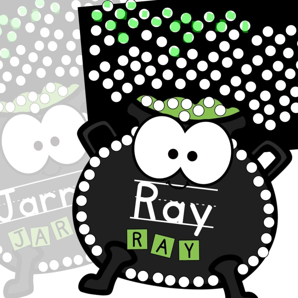 Get your students excited about Halloween while practicing fine motor and name recognition skills with this Q Tip Halloween Cauldron Craft! 