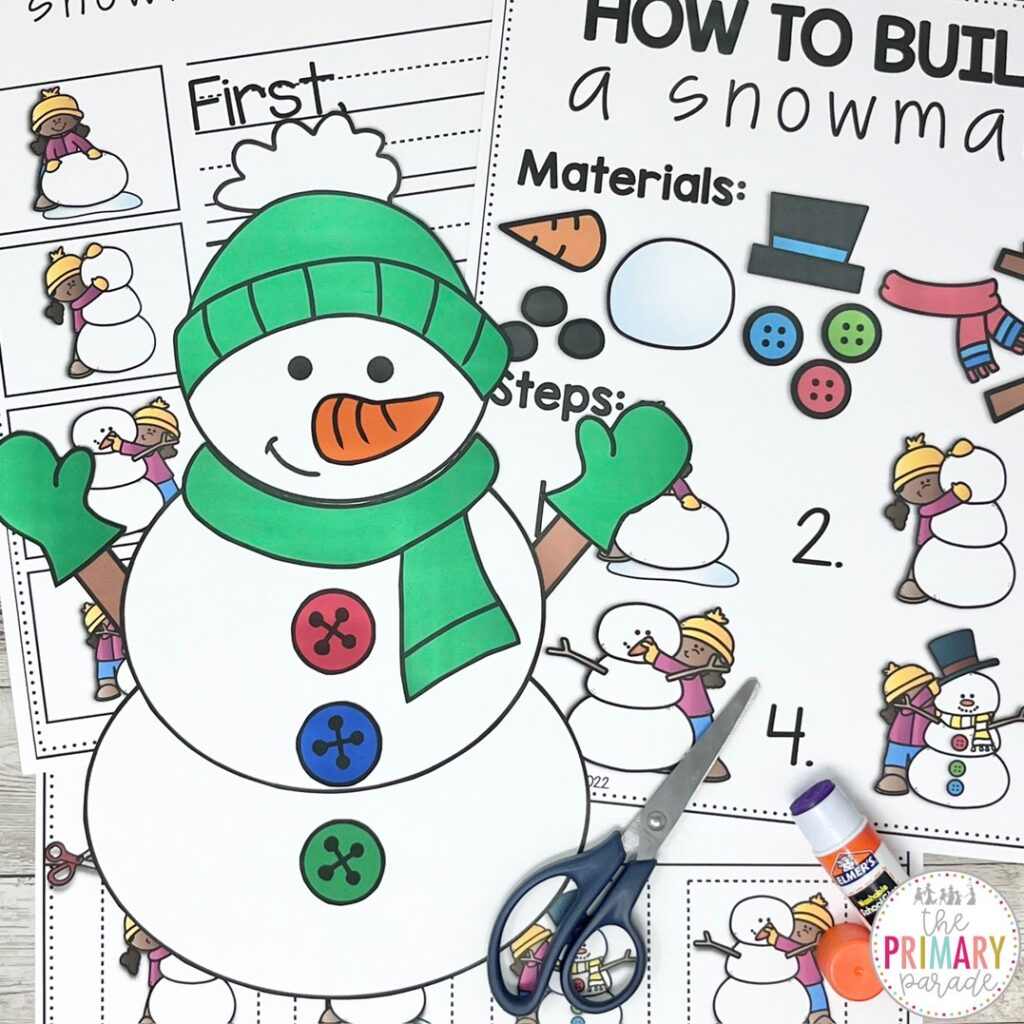 How to Make a Snowman Printable: This one is pure gold. Kids learn sequencing while building a snowman (on paper, thankfully, so no wet mittens or melted puddles). It’s hands-on, cute, and makes you feel like a Pinterest mom—without the stress.
