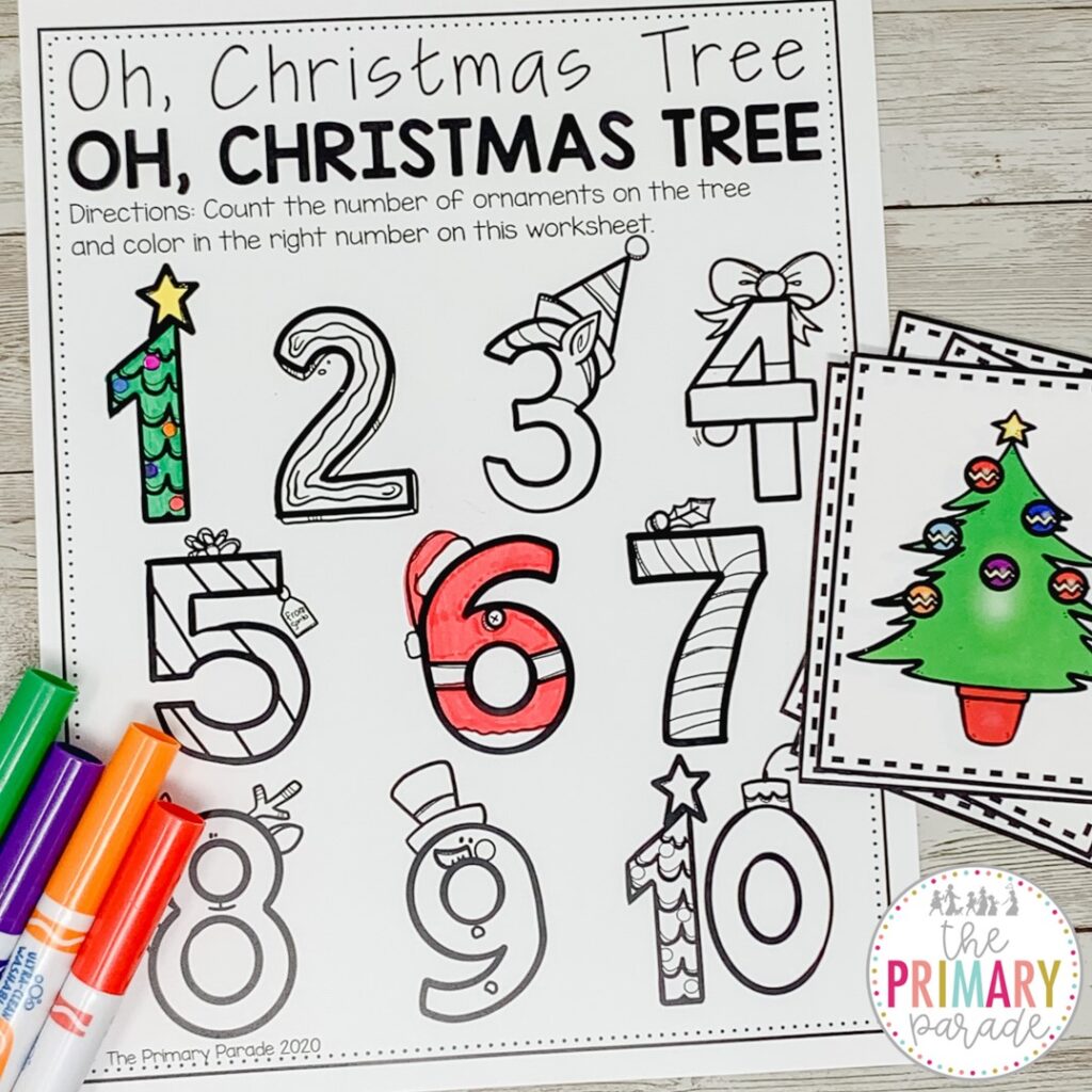 O Christmas Tree Craft: A hands-on way for preschoolers to decorate their own tree without touching the actual ornaments (you're welcome). 