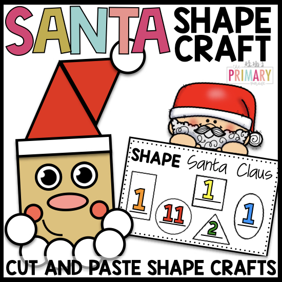 Santa Shape Craft
This one is all about shapes! Kids create their own Santa while reinforcing shape recognition. It’s hands-on and so much fun.