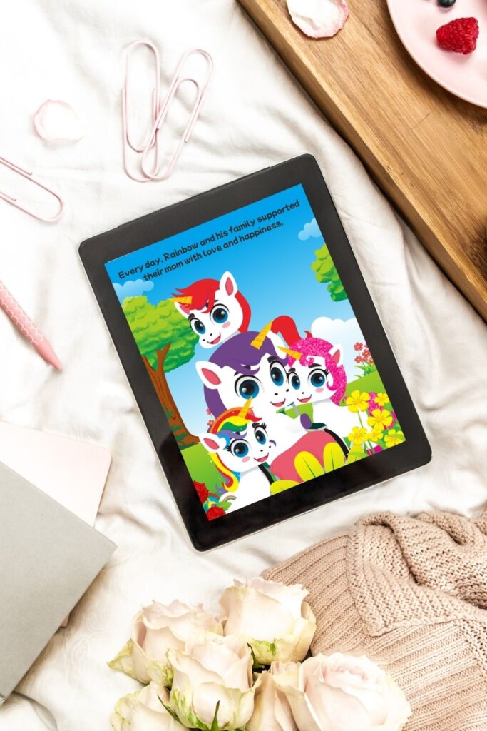 Heartfelt children's book, The Unicorn Sneezes, exploring illness and empathy.