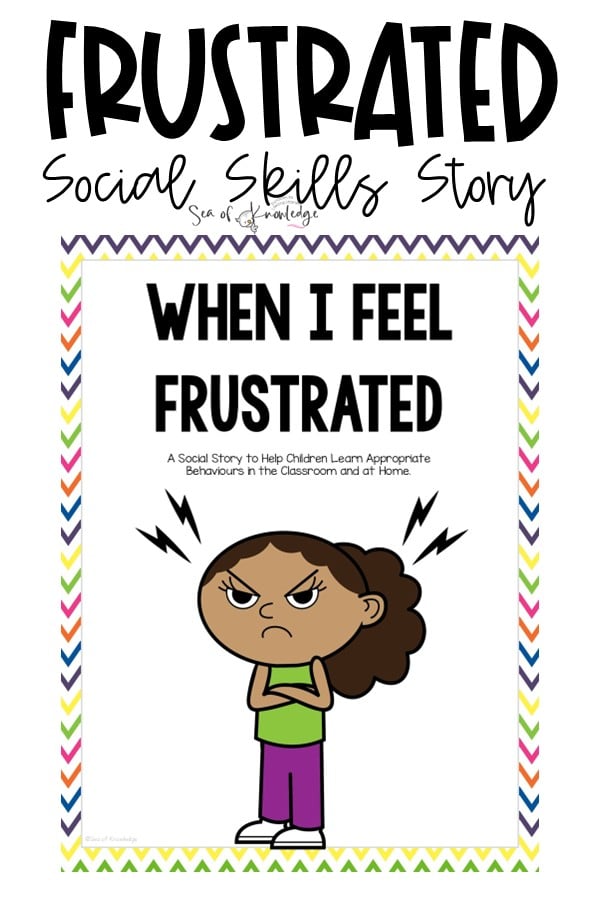 Illustrated social story about handling frustration for young learners.
