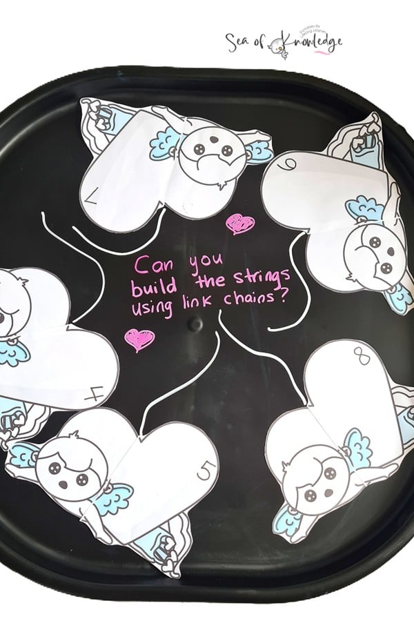 I’m sharing my favorite Valentine's Day Tuff Tray idea! Grab a free letter sounds chocolate heart printable for toddlers and preschoolers. Fun, learning, and hearts all in one!