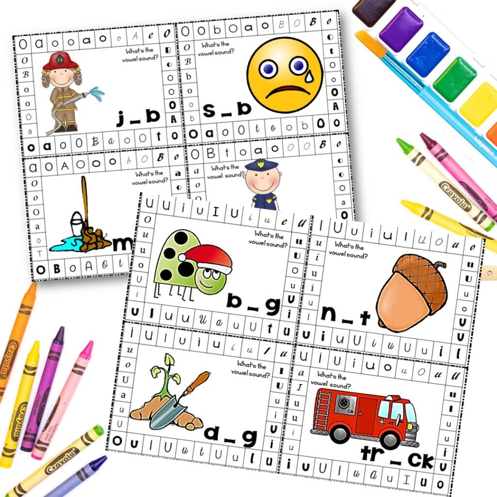 letter phonics punch cards