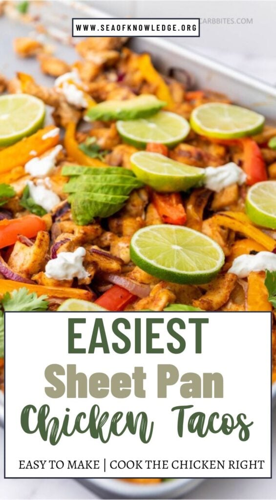 Exhausted after work? These easy sheet pan chicken tacos are the no-fuss, no-mess dinner you need! Packed with flavor, protein, and zero stress—just toss, bake, and enjoy. Perfect for busy teachers, parents, and taco lovers alike!