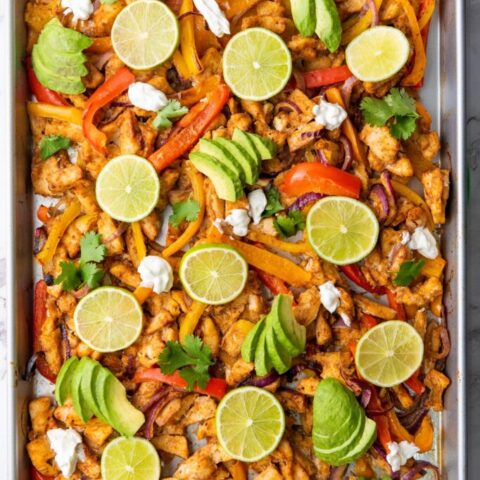 Easiest Sheet Pan Chicken Tacos - Healthy and Simple