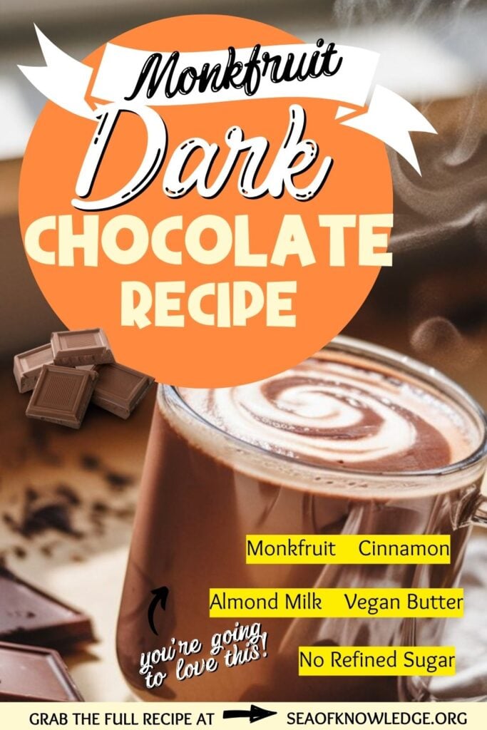 A cozy mug of rich, steaming hot chocolate with a dusting of cocoa powder on top.