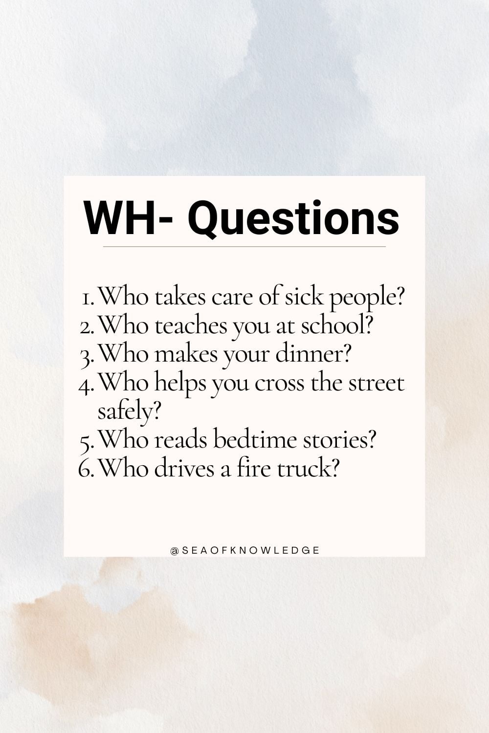 WH Questions for Speech Therapy: 200 Engaging Questions for Kids and Adults