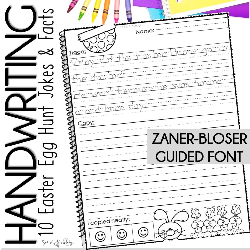 These super cute Easter bunny handwriting jokes are perfect for anytime of year, but perfect for March and April. Ever need your students to work on their handwriting skills without complaint? 