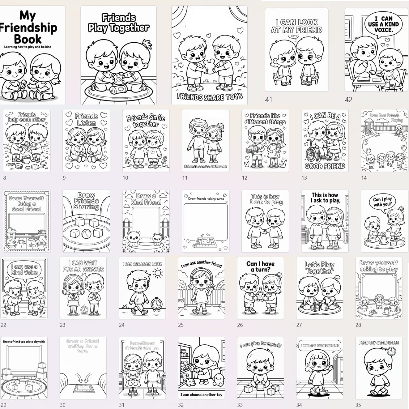 5 Must-Try Friendship Craft Printables to Teach Kids How to Be a Good ...