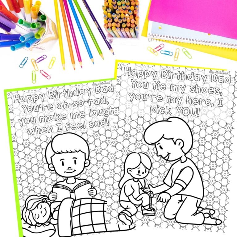 Happy Birthday Dad Coloring Pages (That Are Unique in 2025)