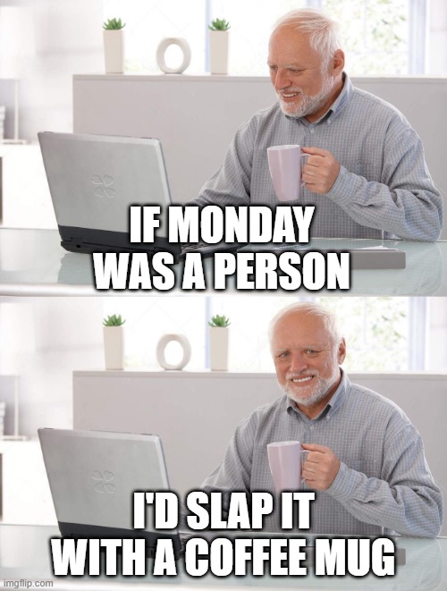 Bright and bold sarcastic Monday quote in neon colors, perfect for teachers and adults who dread the start of the week.