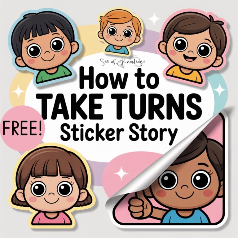 Teaching Taking Turns Social Skills: Activities, Tips & Free Sticker Stories