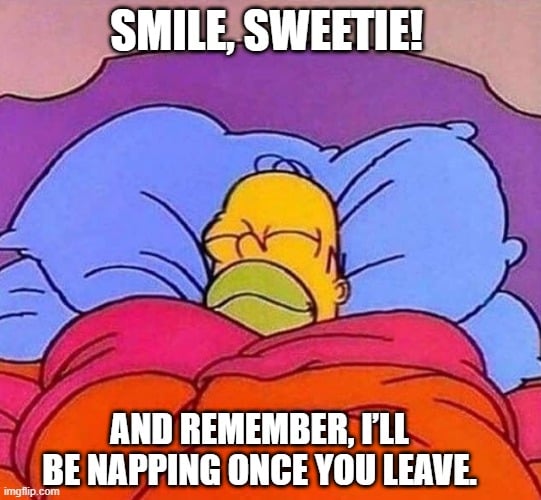 mom drop off drama meme with crying and laughing at the same time