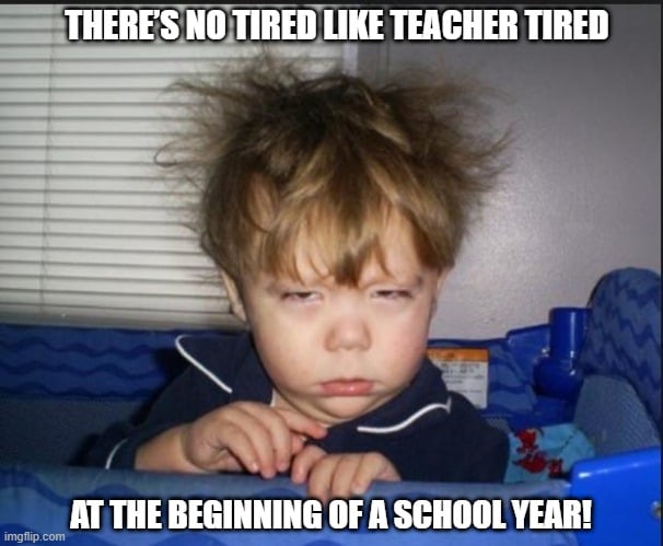 teacher humor meme with chalkboard and funny quote