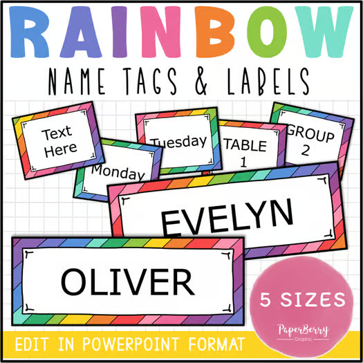 Teacher using printable desk name tags for classroom organization