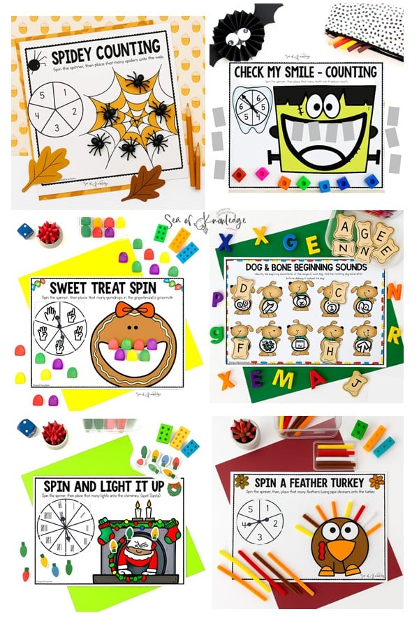 Interactive busy book PDF page showing shape and color matching activity