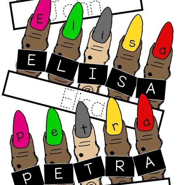 The Halloween Witch Fingernail Name Craft is a unique and enjoyable project that combines learning with creativity. It involves assembling the letters of a child's name on a witch's "fingernails" while providing the opportunity to trace the name, reinforcing letter recognition and writing skills.