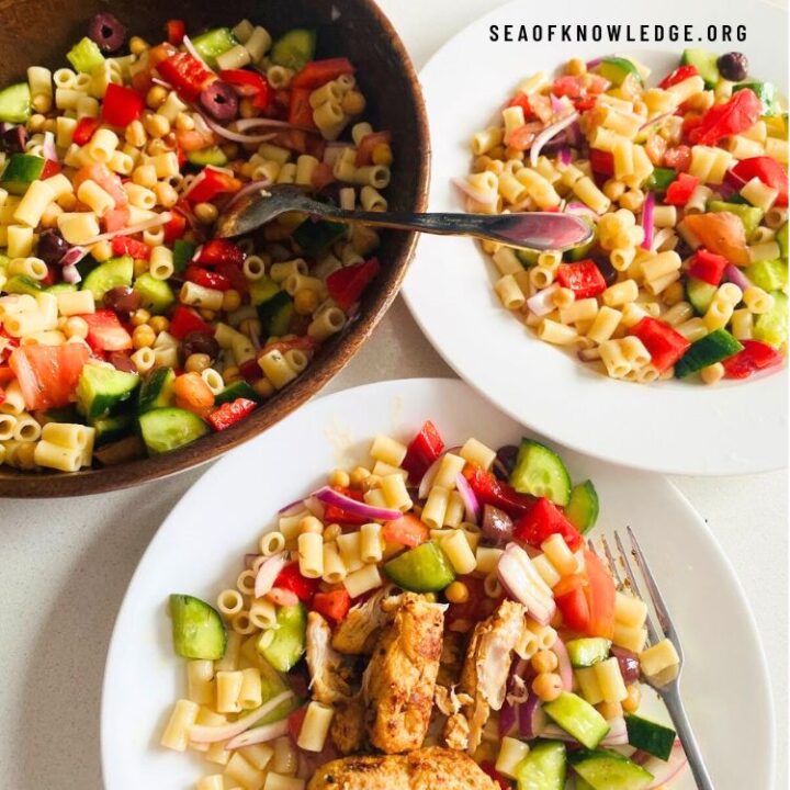 Mediterranean Chicken Chickpea Salad