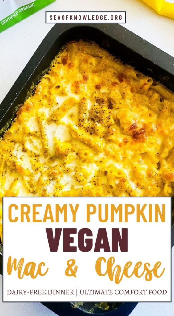 dairy free mac and cheese with pumpkin, no cashews