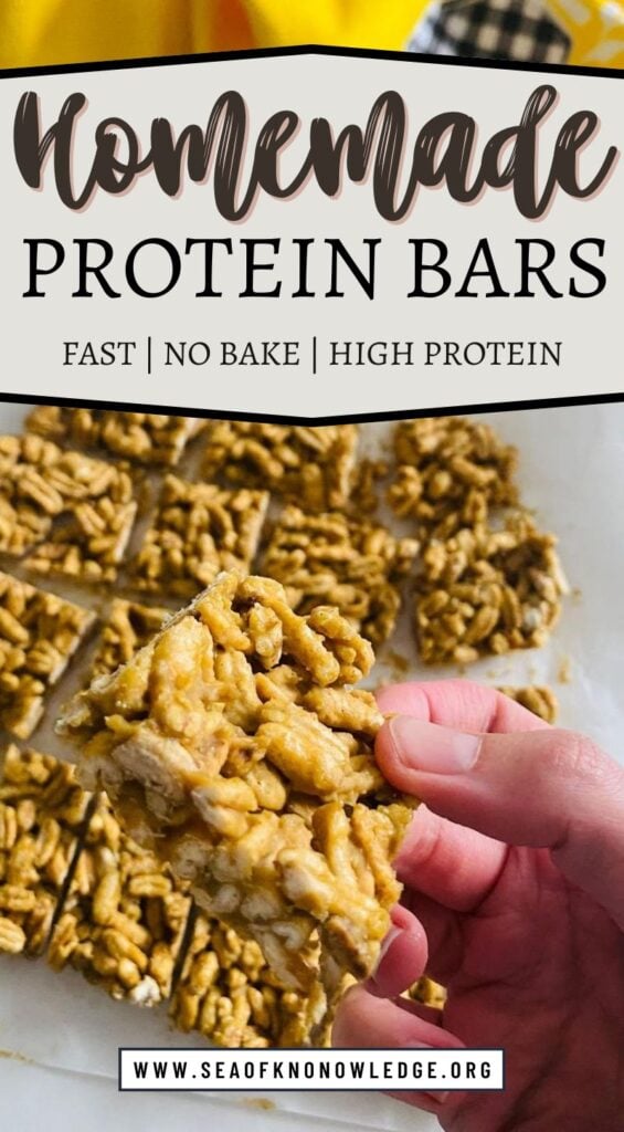 Puffed Kamut Protein Bars easy make ahead bars