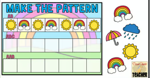 Spring is a great time to expand pattern work and introduce more complex sequences. Weather-themed activities naturally lend themselves to patterning and classification, making them a strong choice for early childhood math centers.